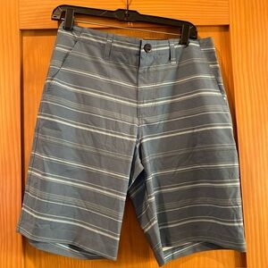 Salt Life Men's Blue Striped SLX-QD Hybrid Board-shorts NWT 30 Inseam 9.5”